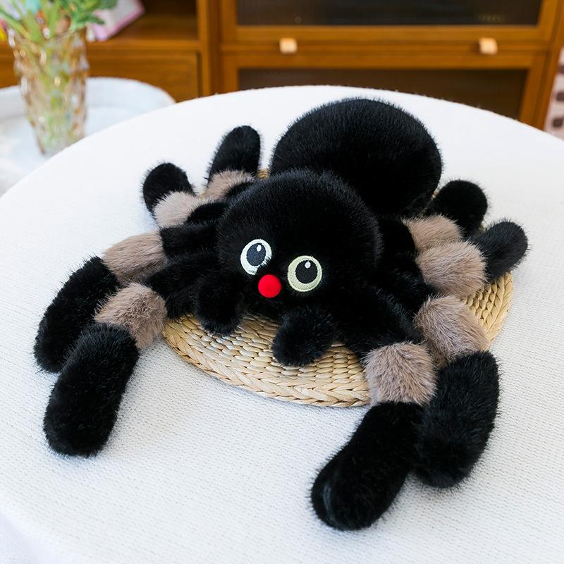Popular Simulation Spider Doll Plush Toy Funny Little Insect Doll Throw Pillow