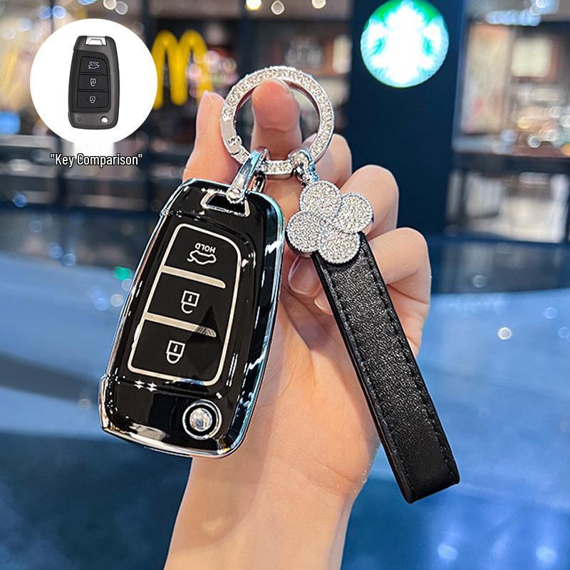 Совместим с 20 моделями: Чехол для ключа для Beijing Hyundai New Elantra, Verna, ix25, Mistra, ix35 - Защитная оболочка-пряжка