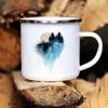 Happy Camping Enamel Cups Friends Original Mugs Coffee Cups to Sublimate Drinkware Unusual Tea Cup Personalized Mug Beer Cupshe