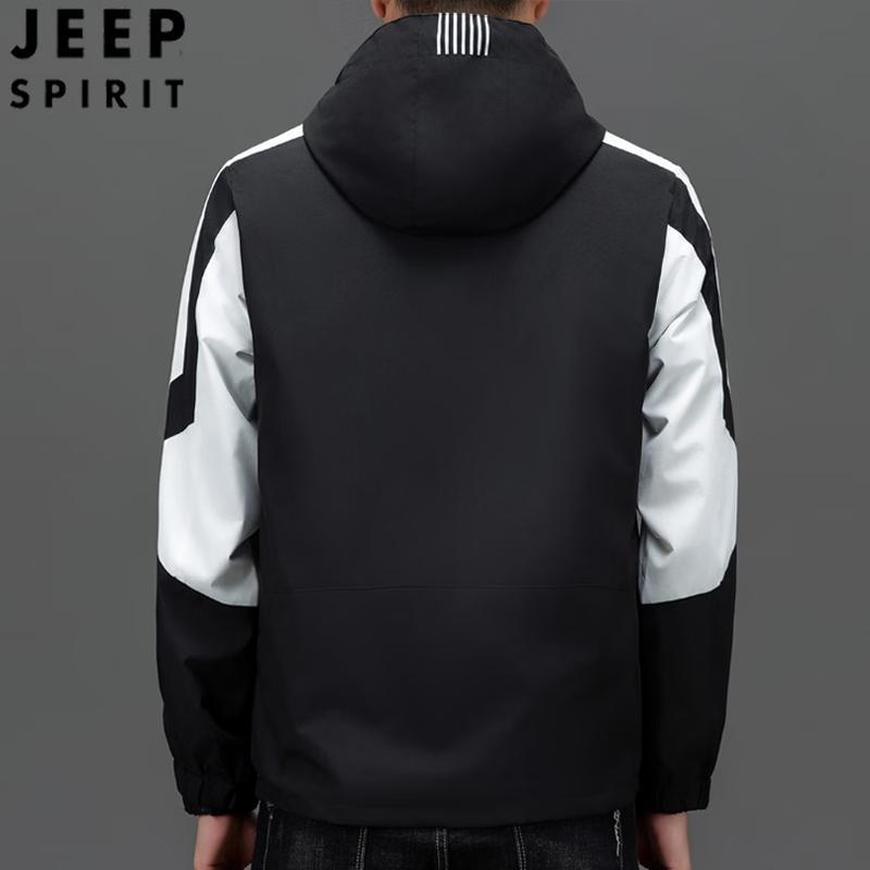 Мужская ветрозащитная повседневная куртка с капюшоном JEEP SPIRIT