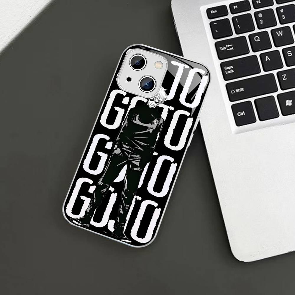 Горячая Распродажа Закаленное Стекло Годжо Сатору Для Iphone 14 13 12 11 Pro Mini XS MAX 14Plus X XS XR Чехлы