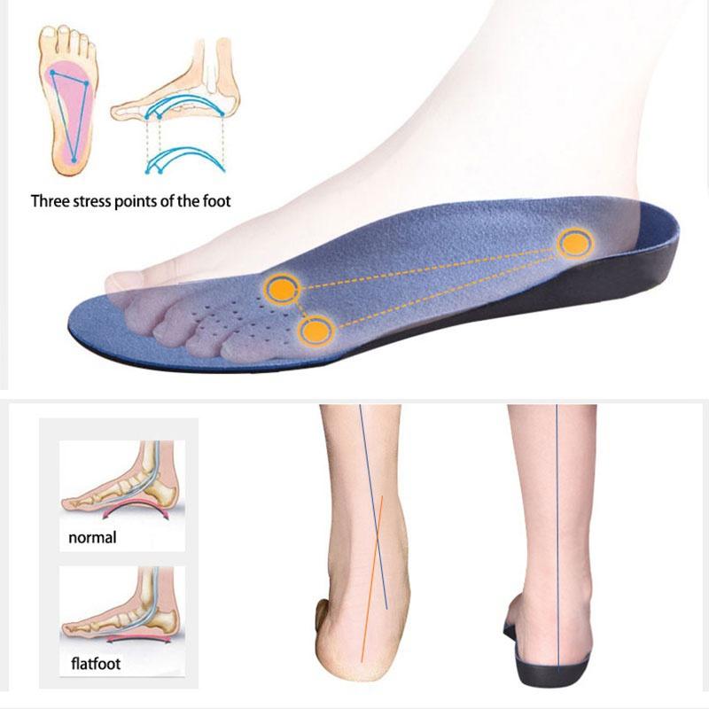 Ортопедические стельки 3D Arch Support с плюшевой тканью - высота 3 см, дышащие и амортизирующие