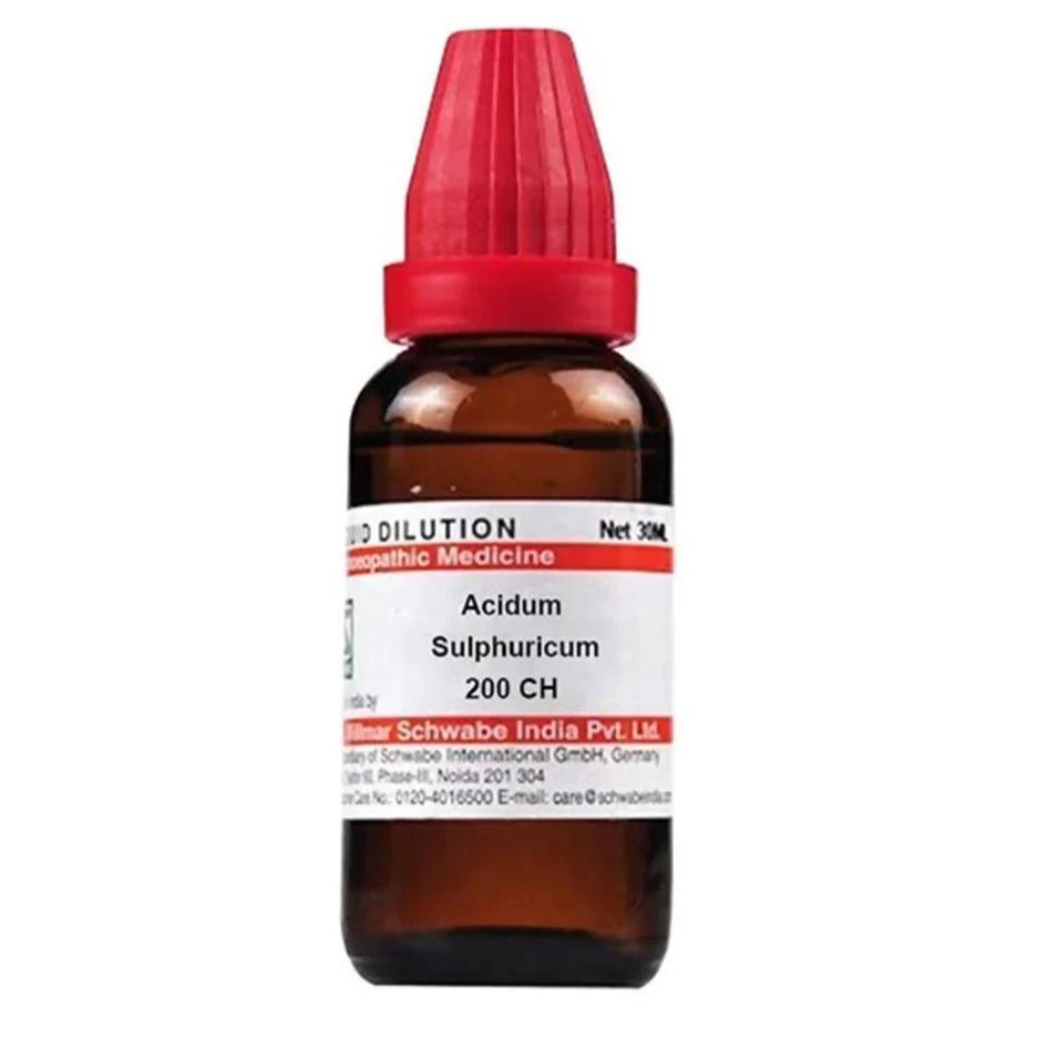Доктор. Willmar Schwabe India Acidum sulphuricum разведение - 200 CH - 30 мл