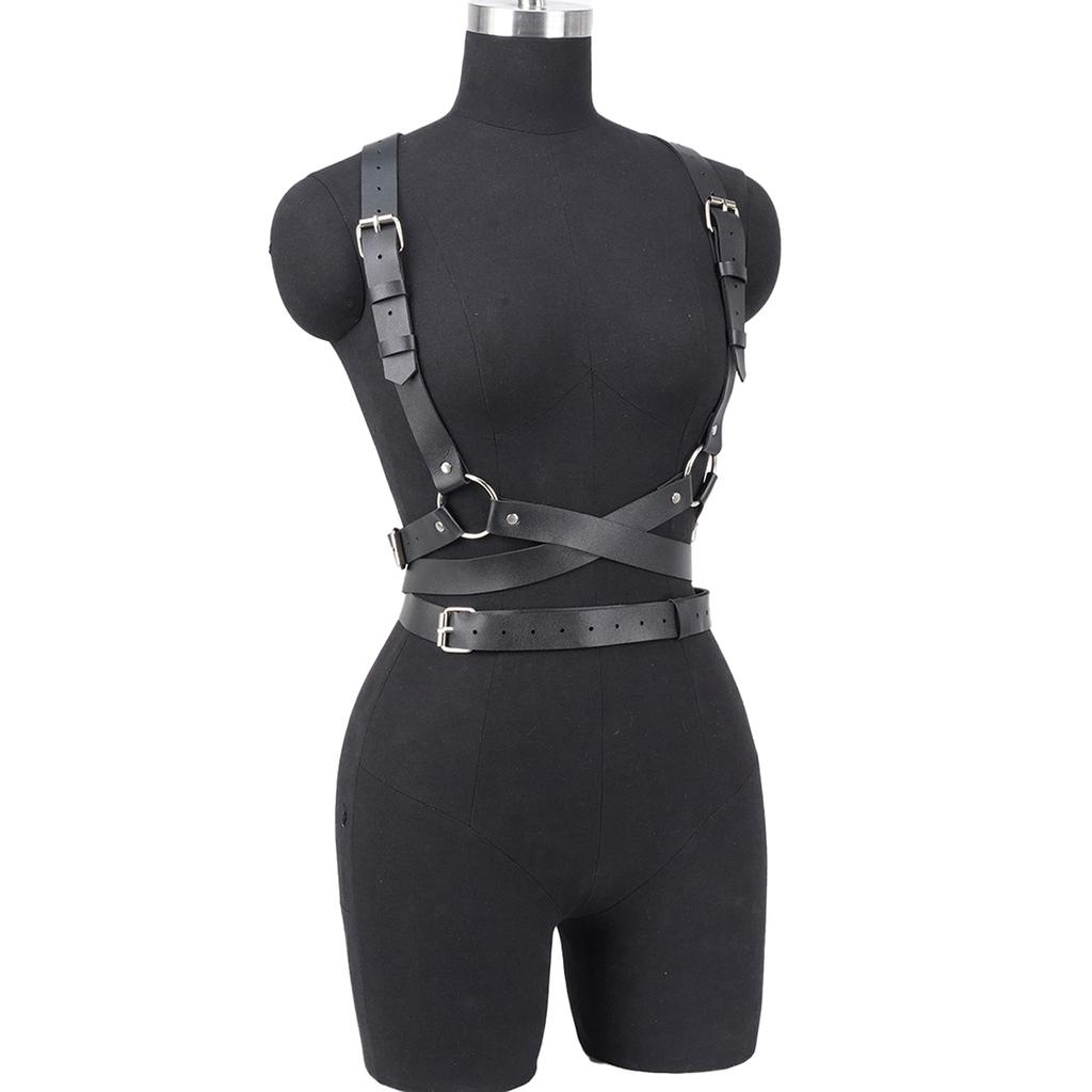 Женский модный пояс Панк-рок пояс Корсет Портупея Подтяжки для женщин BDSM-пояс Декоративный пояс Готическая одежда Аксессуары