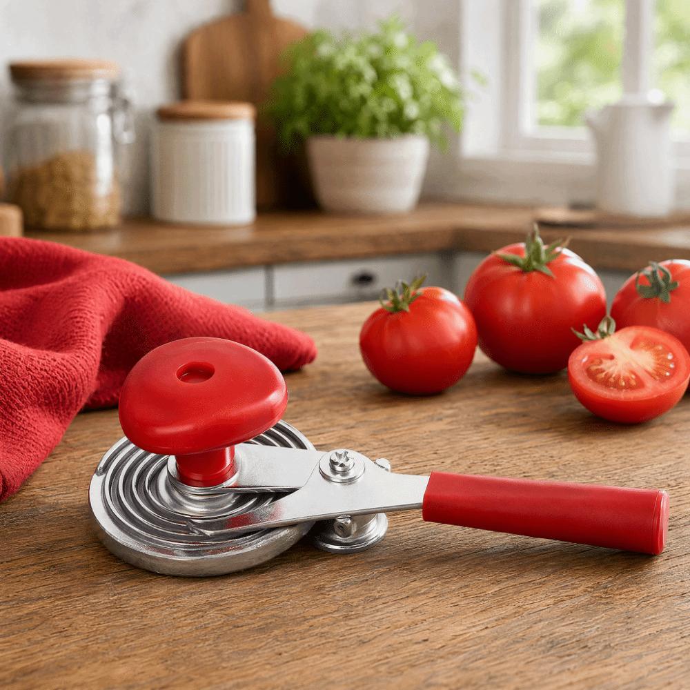 Manual Operation Manual Can Sealer Silver Red Jar Sealing Tool Can Sealing Machine Preserving Food