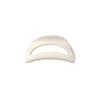 Safe Elastic Plastic Hair Claw Korean Style Solid Color Shark Clip Semilune Shaped Hair Claw  Girls