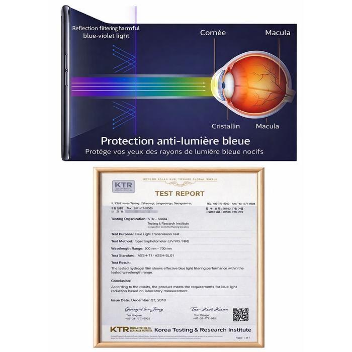 Protection écran tablette honor pad x8 10,1 POUCES anti lumière bleue confort visuel film HD découpé sur mesure