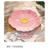 Ceramic Petal Set Dinner Plates Ins Style Home Cake Dessert Office Tea Cup Flower Bowl