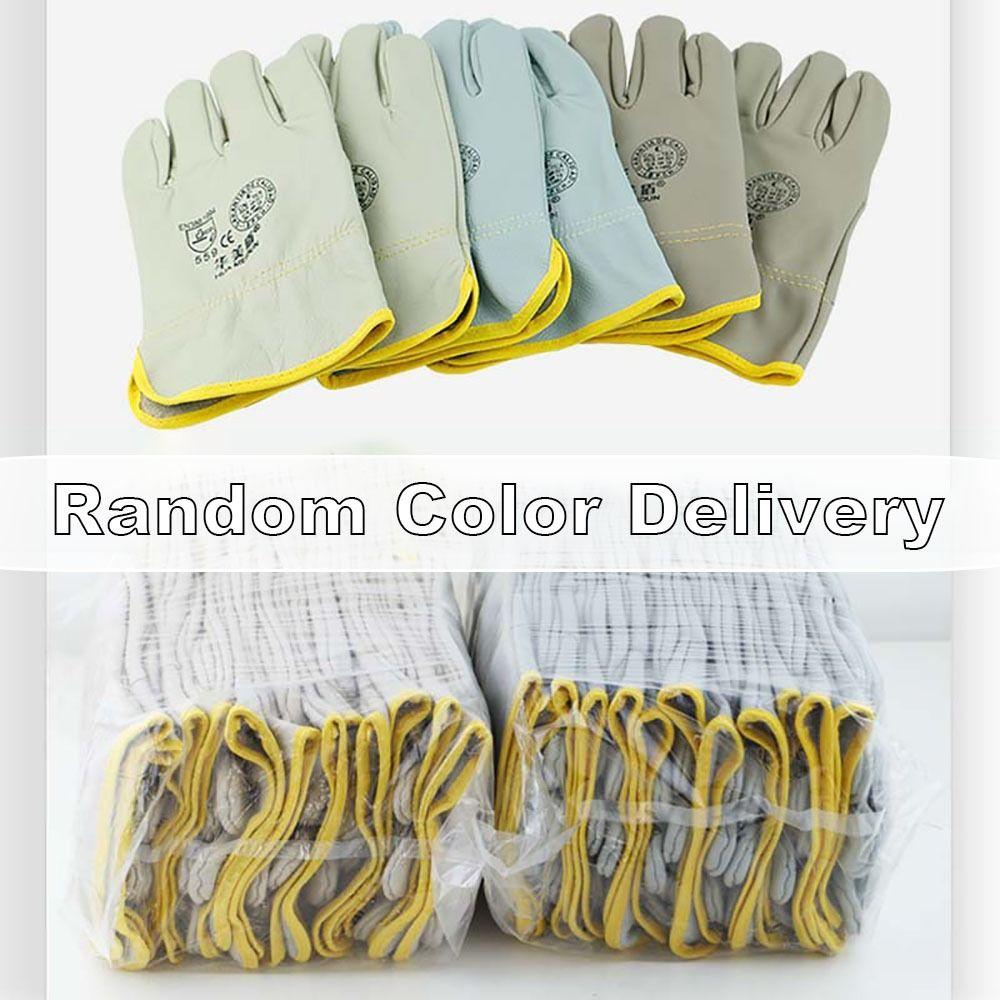 Жаростойкие сварочные перчатки кожаные защитные варежки прочные рабочие безопасные перчатки рабочее место