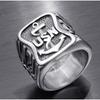 Anchor Jewelry Engraved Letter Jewelry Ring