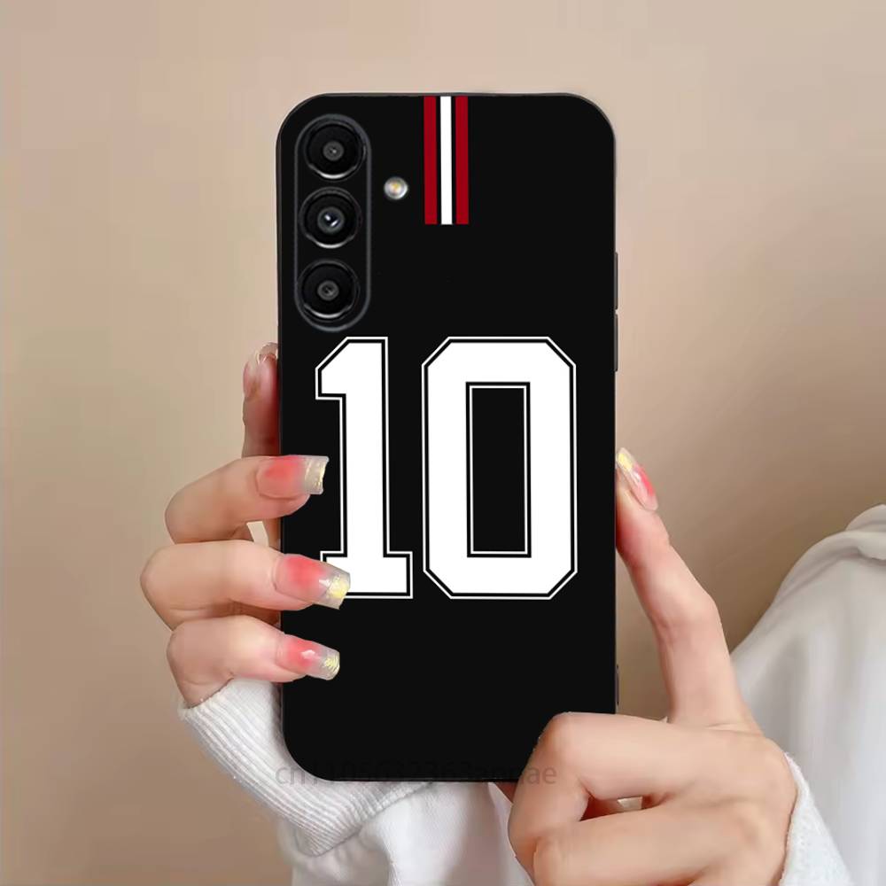 Чехол для телефона For N-Neymar Football 10 Для Samsung S25,24,23,22,21,S20,Ultra,Plus,FE Черный Мягкий Чехол
