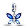 925 Silver Charms BeadsClosely Inlaid Butterfly Pendant Fit Original Diy  Bracelet Gift Women Party Diy