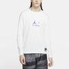 Jordan X Fragment Design Fragment Design X Jordan Футболка с круглым вырезом с длинными рукавами Asian Edition Мужские топы Белые DA2982-094