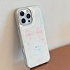 Чехол в стиле Instagram с бантом для щенка для IPhone 17, 16 Pro Max, IPhone 15, Блестки из эпоксидной смолы, Жесткий Huawei 17 мм