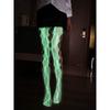 Mesh Fishnet Stockings Glow In The Dark Hollow Out Pantyhose Fashion Fishnet Tights