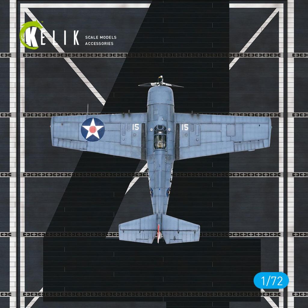 Reskit Американская палуба USS Ranger 1943 года, подставка для демонстрации 280 x 180 мм, RSKKS72056 1/72 CV-4