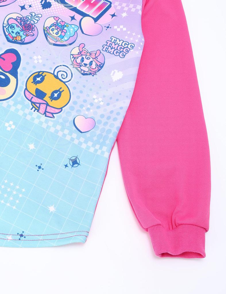 Тамагочи Светящийся картонный трикотажный длинный рукав пижамы 562 [Bandai] для девочек