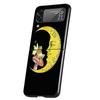 Коттеджкор Лягушка Гриб Кавайный Чехол для Телефона Для Samsung Galaxy Z Flip 7 6 5 4 3 5G Flip7 Flip6 Flip5 Flip4 Flip3 Черный Забавный