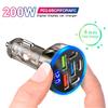 3 USB 2 PD 200W Автомобильное зарядное устройство Type C Быстрая зарядка светодиодный цифровой дисплей Автомобильный адаптер для мобильного телефона для iPhone Samsung Huawei Xiaomi