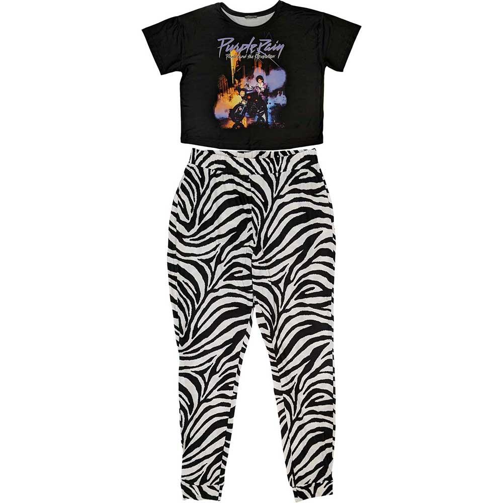 Prince Womens/Ladies Purple Rain Pyjama Set