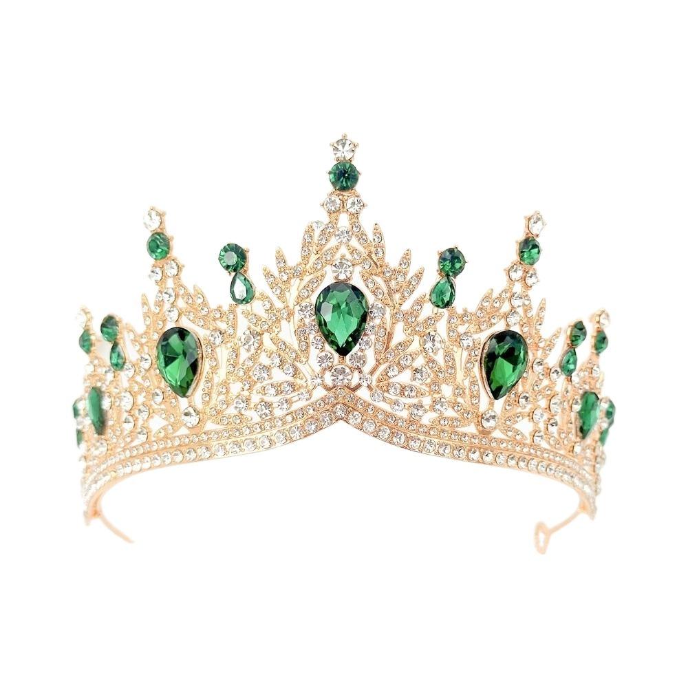 Украшения для волос Барочные Королевские Тиары Роскошная Корона Принцессы Изысканный Свадебный Головной Убор для Женщин Девушек