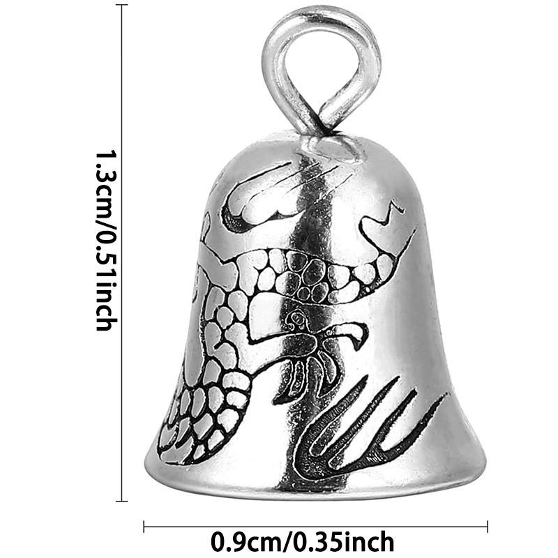 WTEMPO 20 шт. серебристых колокольчиков, мини-колокольчики ручной работы, украшения для изготовления ювелирных изделий, аксессуары для творчества, праздничные украшения в виде колокольчиков с подвесками