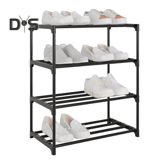 Вертикальная полка для обуви. Компактный органайзер. Нержавеющая, прочная, выдерживающая нагрузку, штабелируемая полка для обуви. Легкая подставка для обуви.