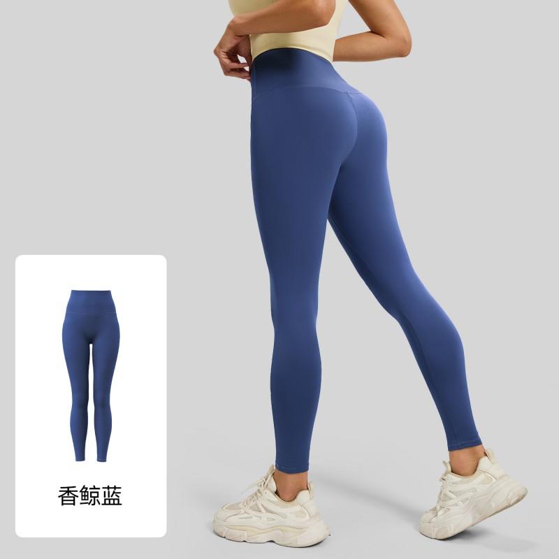 High Waist Seamless Yoga Pants Women With Butt Lift Effect Tummy Control Bare-Skin Feel 82.5% 17.5% Spandex