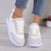 Мода 2024 горячая распродажа обувь женская на шнуровке женская вулканизированная обувь весна осень мягкая подошва дышащая сетка повседневная плоская обувь для ходьбы