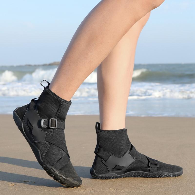 Мода 2025 Водные туфли для мужчин женщин Плавательные пляжные туфли Высокие быстросохнущие с нулевым перепадом Босиком Акваобувь для реки мокрого бассейна серфинга каякинга