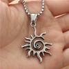 New European and American Titanium Steel Sun Necklace Men's Jewelry ,A Gift for My Boyfriend