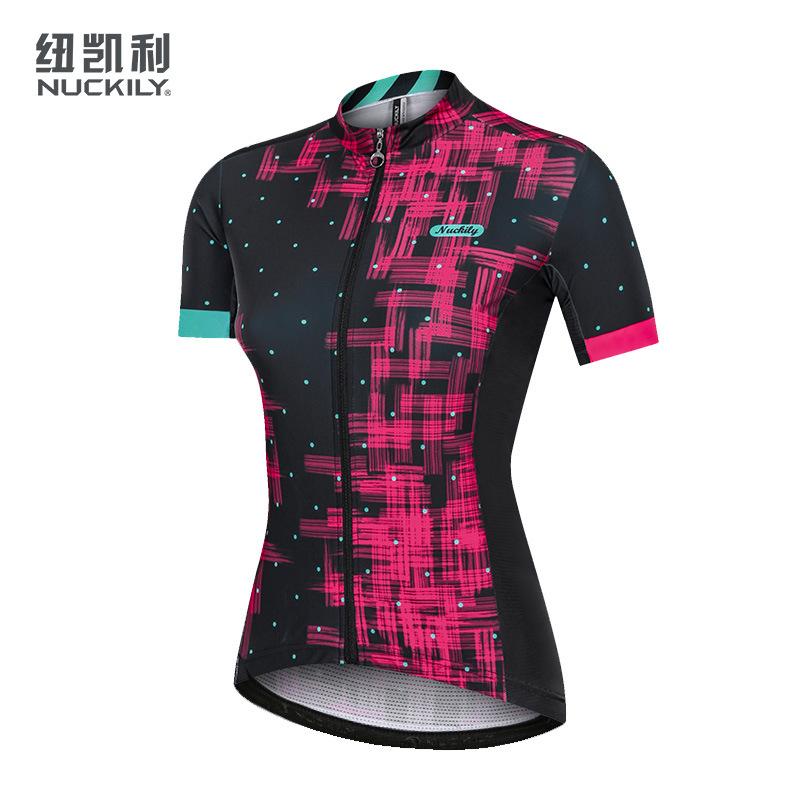 New cycling clothes for women's summer cycling, thin breathable cycling equipment, short-sleeved slim-fit tops, one piece will be sent on behalf of 