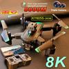 2024 New KY605S RC Drone Toy with ESC Three Cameras Wide Angle Optical Flow Positioning Four-way Obstacle Avoidance Quadcopter Gift for Kids