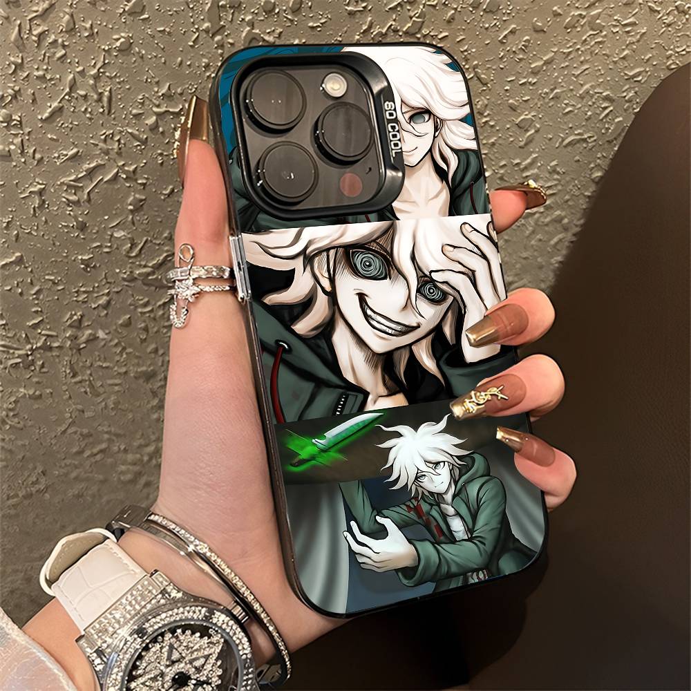 Чехол для телефона Нагито Хаджиме Комахина для iPhone 15,16,12,14,13,17,11,E,Pro,Max,Plus,Air,Mini Черный ТПУ Чехол