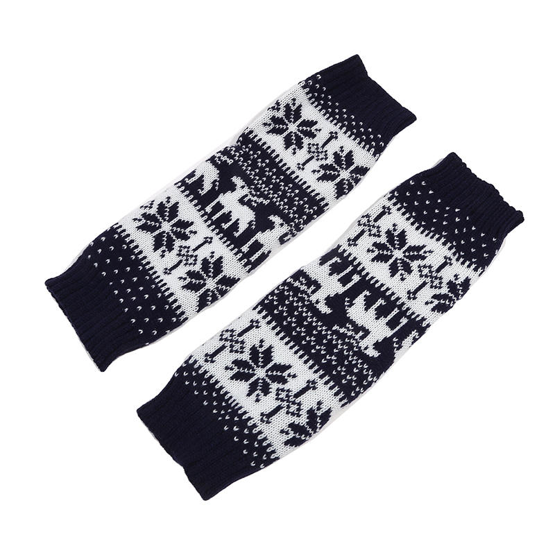 Рождественские носки для ботинок, женские зимние гетры, эластичные, до щиколотки, с напуском, терможенские вязаные гетры со снежинками