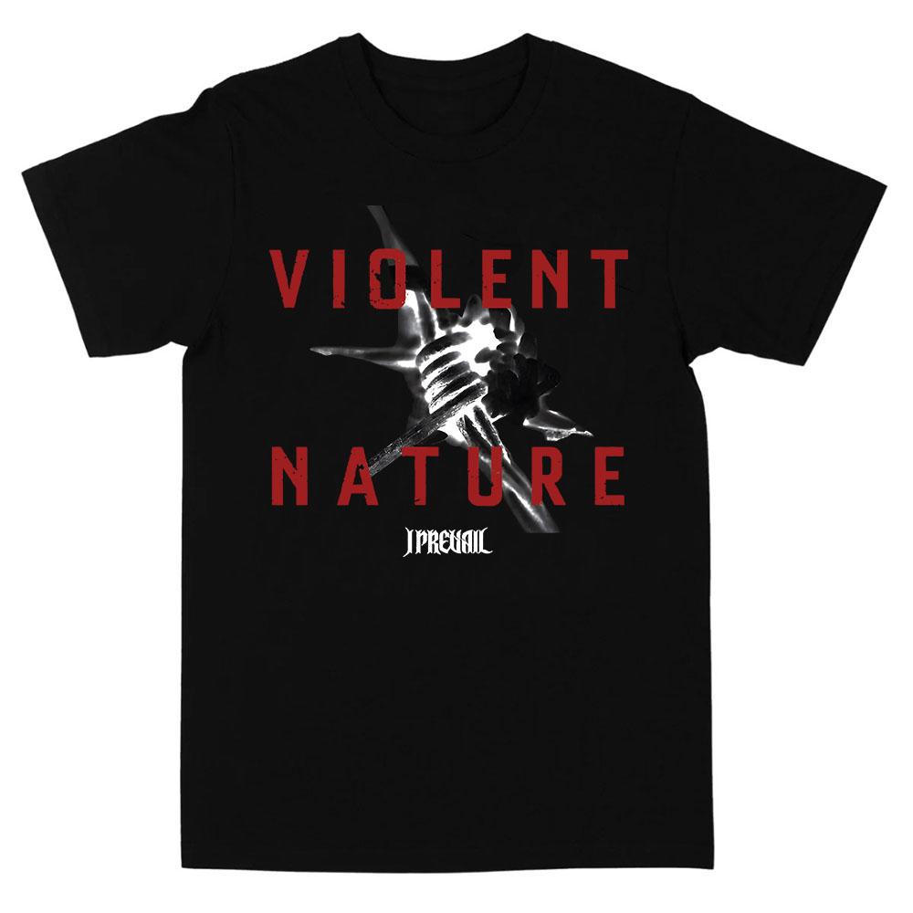 VIOLENT NATURE ALBUM COVER T SHIRT Rock Band I Prevail Punk T-shirt Short Sleeve Cotton Loose Tshirts Graphic Clothing Tees