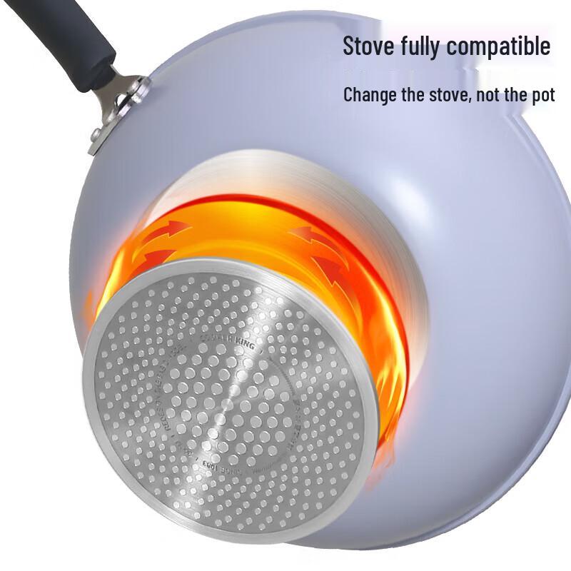 COOKER KING Craftsman Purple Maifan Stone Non-stick Wok