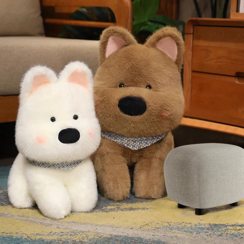 35/45CM Plush Toys Plushie Cute West Highland Puppy Kawaii Stuffed Animals Dog Doll Toys for Girl Children Christmas Gifts Kids