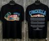 2026 Фестиваль музыки Coachella Футболка Унисекс и Женская Летняя Хлопковая Одежда Мода Хип-хоп Y2K С круглым вырезом С коротким рукавом Топы