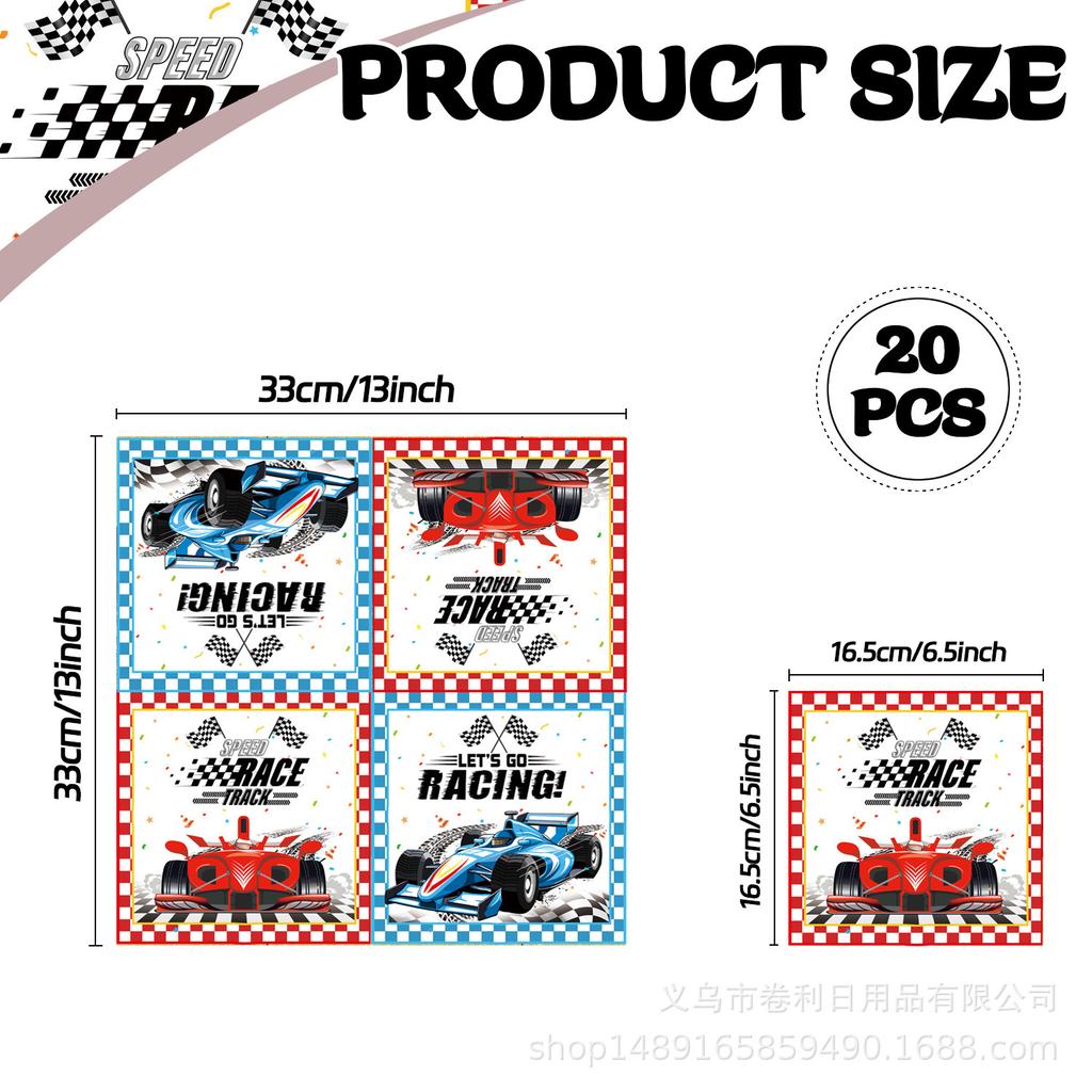 Принадлежности для вечеринки в гоночной тематике, украшение для гоночной вечеринки, одноразовая посуда, бумажные салфетки, стаканчики, скатерть