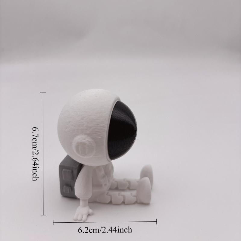 3D-печатные статуэтки-украшения Астронавт и Инопланетянин, Уникальные подвижные инопланетяне в космическом научно-фантастическом дизайне, Украшения для вечеринки на тему космоса