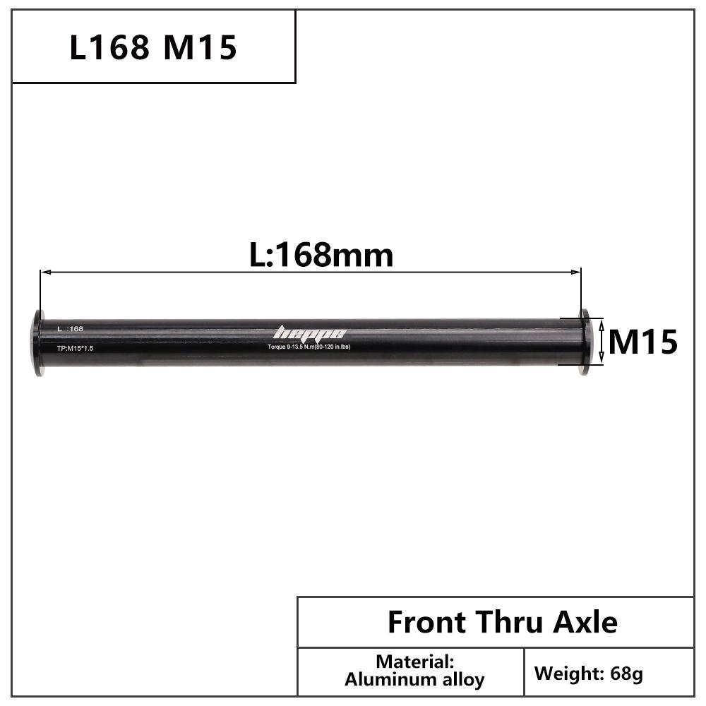 Bicycle Thru Axle Fatbike Axle Skewers Bike Hubs Tube Shaft Quick Release Front Rear Axle M12 M15 P1.5 P1.75 Bike Accessories
