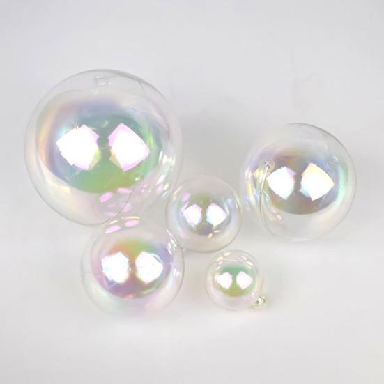 18 шт. переливающиеся рождественские шары DIY поделки котел на Хэллоуин пузырьковый пластиковый шар украшение для рождественской елки день рождения свадьба декор