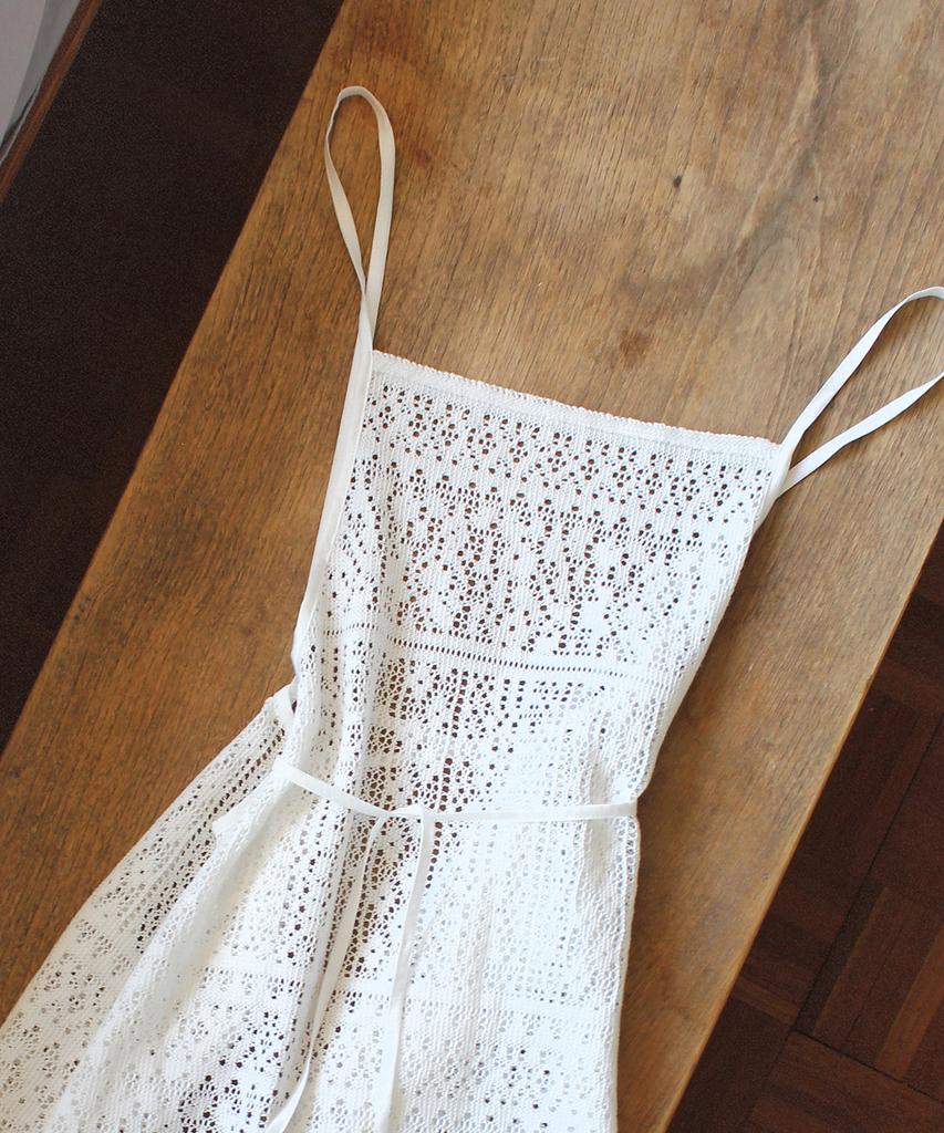 Кружевное платье-фартук RUBATI Marrakech Crochet_Белый