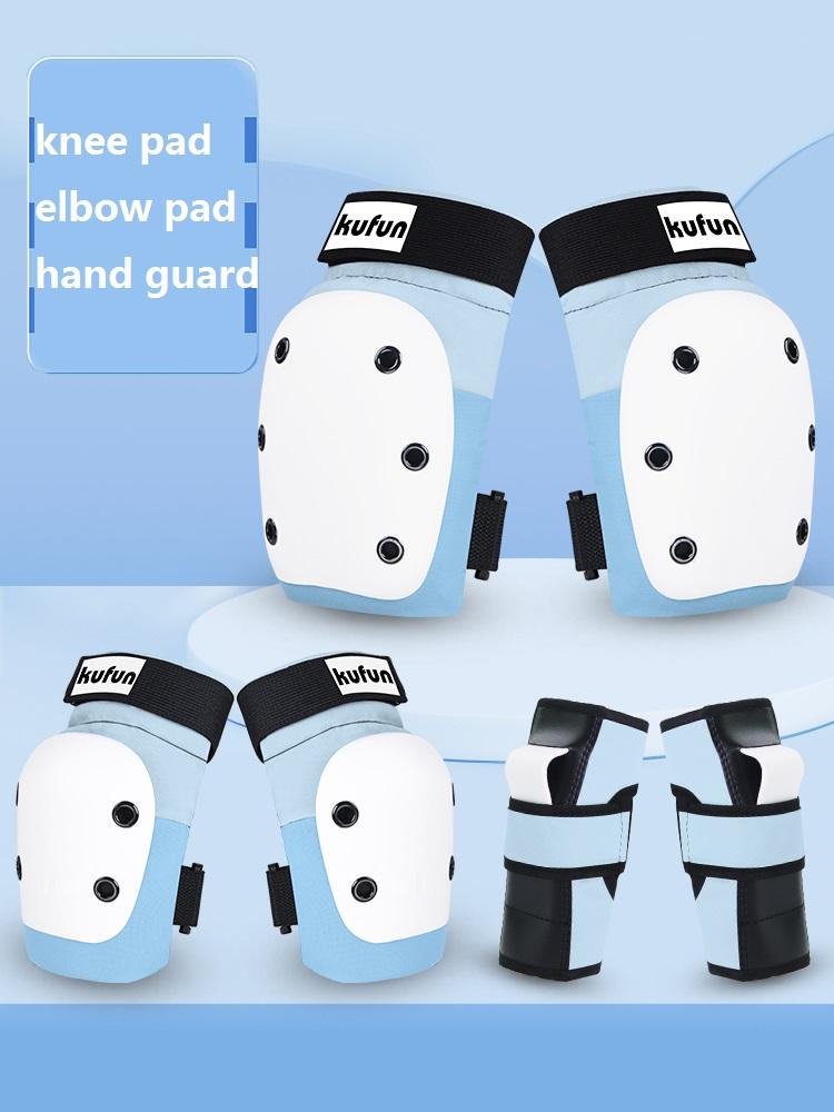 KUFUN Sport защитный комплект наколенник локоть скейтборд катание на коньках девочки мальчики розовый мужчины женщина протектор роликовые коньки жесткий