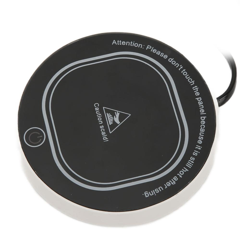Cup Warmer Pad Constant Temperature Black USB Intelligent Utility Cup Heating Mat for Coffee Milk Te