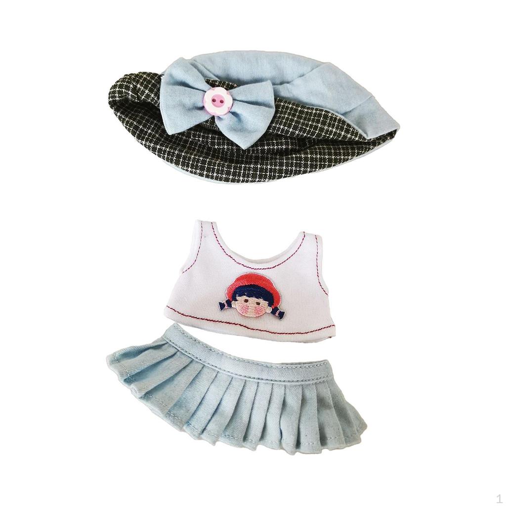 Одежда для кукол 6 дюймов, комплект юбок для кукол, футболки и аксессуары для игры, одежда своими руками