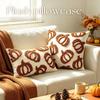 Chenille Pillow Protectors Embroidered Pumpkin Fall Pillow Covers Throw Pillow Covers  Autumn Decor