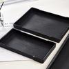 Easy To Use Black White Large Plastic Tray Plastic Rectangle Decorative Tray Multi-Purpose Bed Table Tray Kitchen
