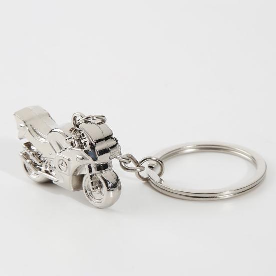 Men Keyring Exquistie Decorative Zinc Alloy Cool Motorcycle Pendant Keychain for Party